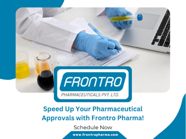 Clinical Research Organisation team managing pharmaceutical approvals and regulatory documentation at Frontro Pharma