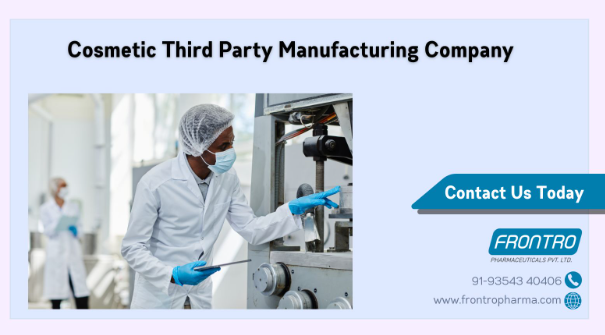 Cosmetic third party manufacturing company in India producing private label skincare and haircare products in GMP-certified facility